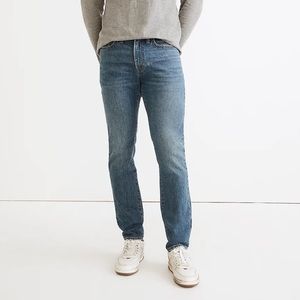 NWT Madewell Men’s Athletic Slim Jeans in Maxdale Wash, 36W/32L